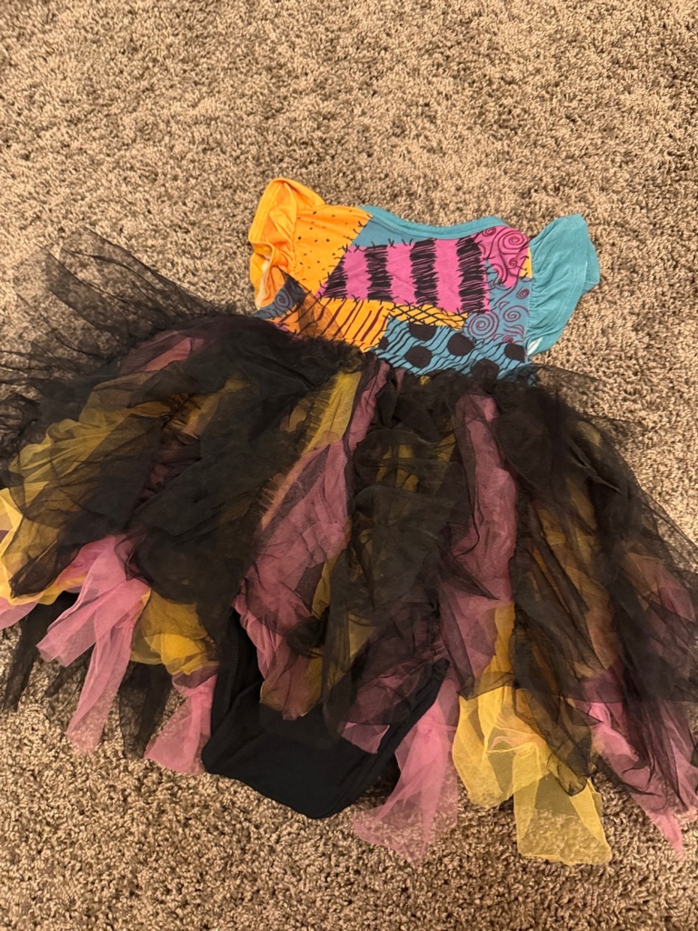 Posh Peanut nightmare before Christmas Sally tulle dress 2T - Picture 4 of 4